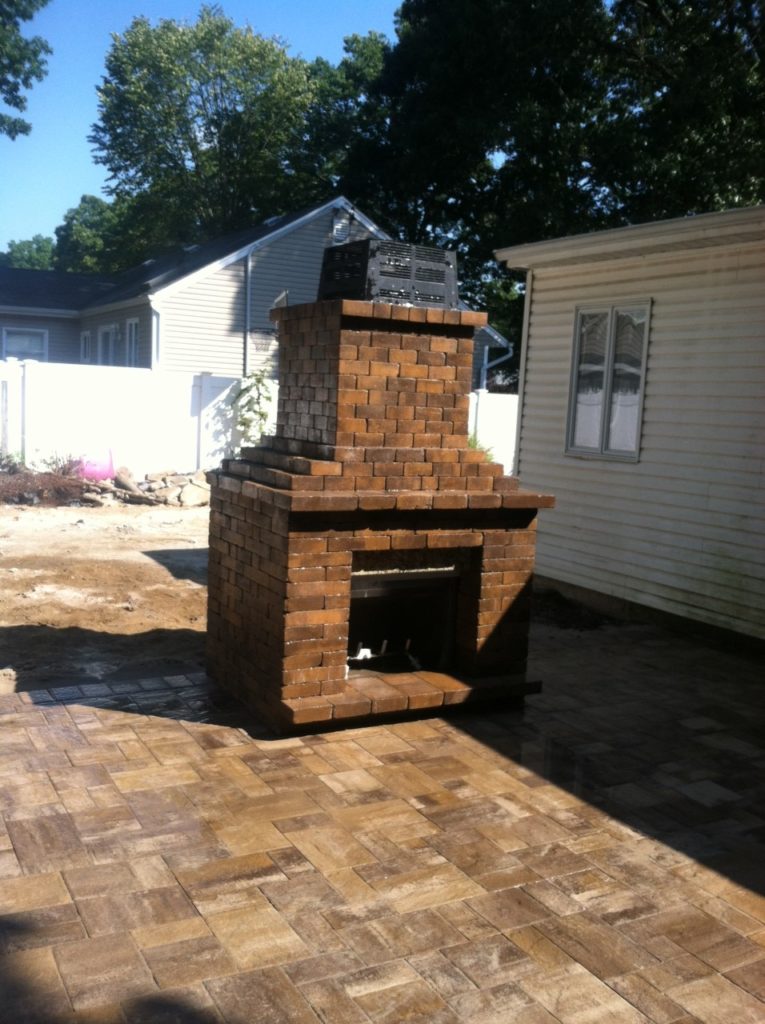 fire place brown outdoor
