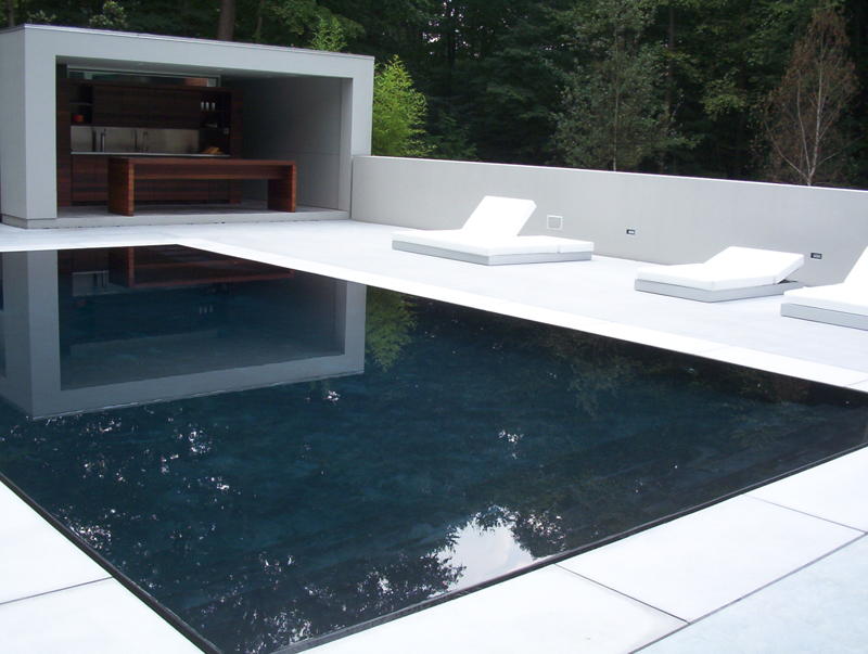 precast, white, pool coping, modern, smooth, long island.