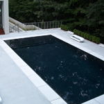 modern pool white pool coping