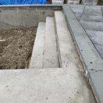 rock face bluestone coping